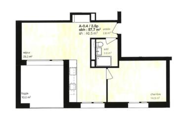 Wohnung 2.5 Zimmer - image - 1