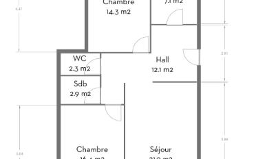 Appartement 3.5 pièces - image - 15