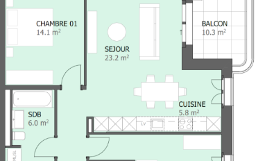 Apartment 3.5 rooms - image - 10