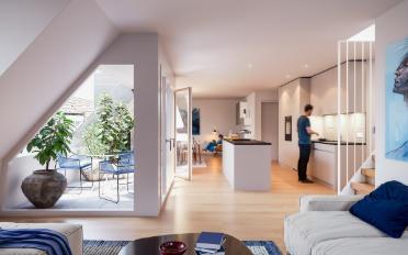 Roof flat 4.5 rooms - image - 1