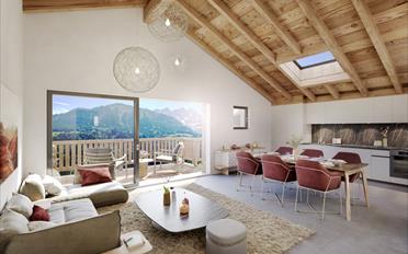 Attique 3.5 pièces - image - 1