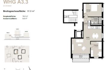 Apartment 3.5 rooms - image - 11