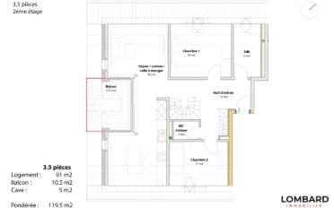 Apartment 3.5 rooms - image - 11