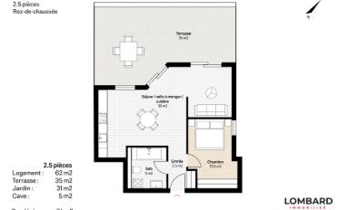 Wohnung 2.5 Zimmer - image - 6