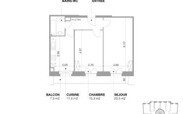 Appartement 3 pièces - image - 4