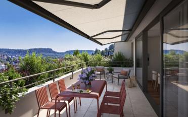 Terrace flat 4.5 rooms - image - 2