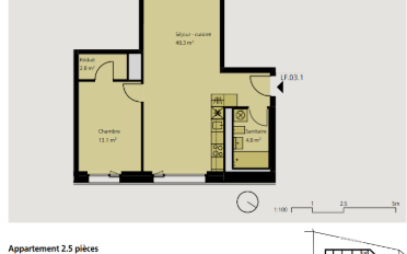 Wohnung 2.5 Zimmer - image - 2