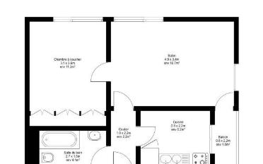 Apartment 3 rooms - image - 3