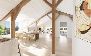 Attic flat 3.5 rooms - image - 3